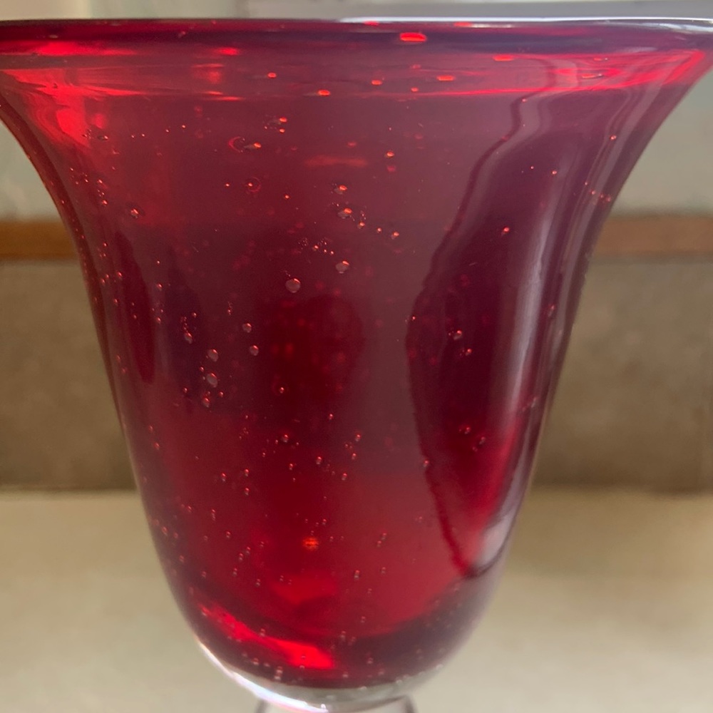 Vintage Depression Style Red Wine Glass 7oz